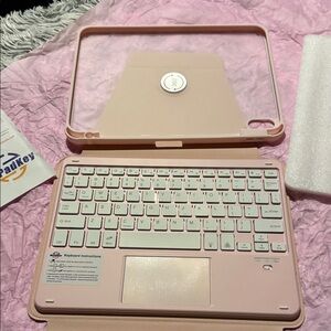 Pink Bluetooth Tablet Keyboard Case